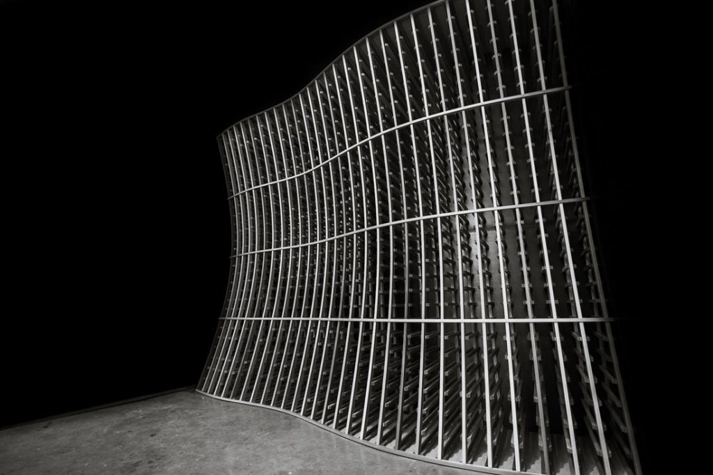 curved wine racking