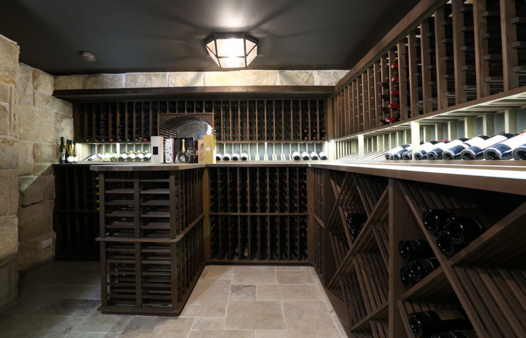 custom blackened-ash racking