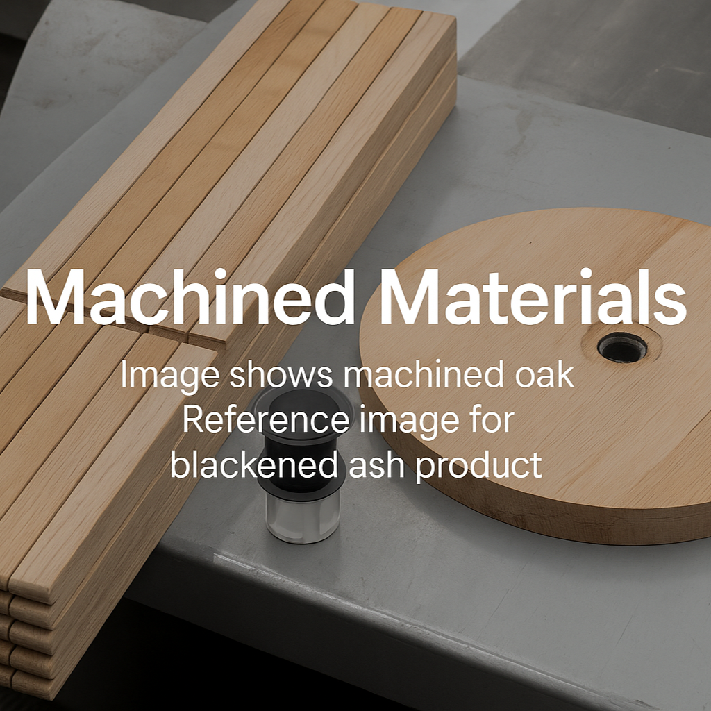 1424x1424 square machined materials image with split title