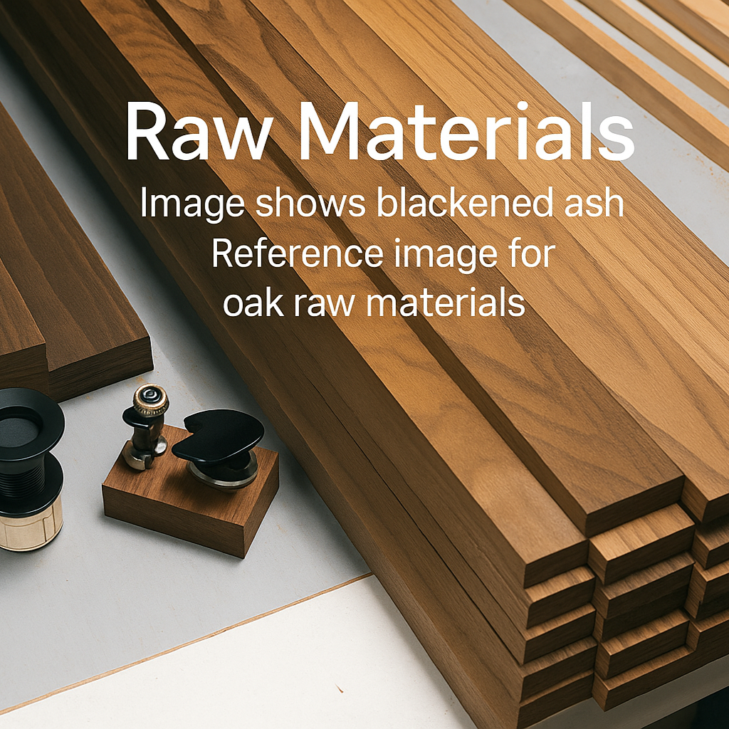 1424x1424 square raw materials image with thinner bold text