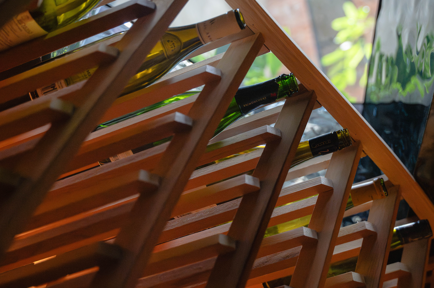 curved wine racking