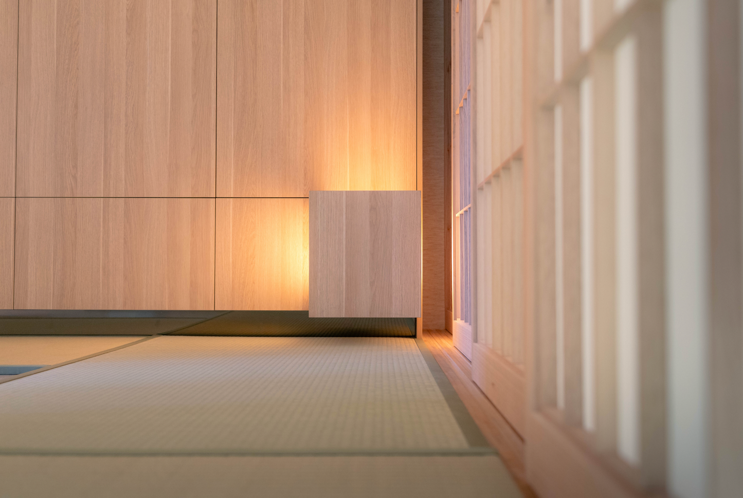 shoji bedside table light