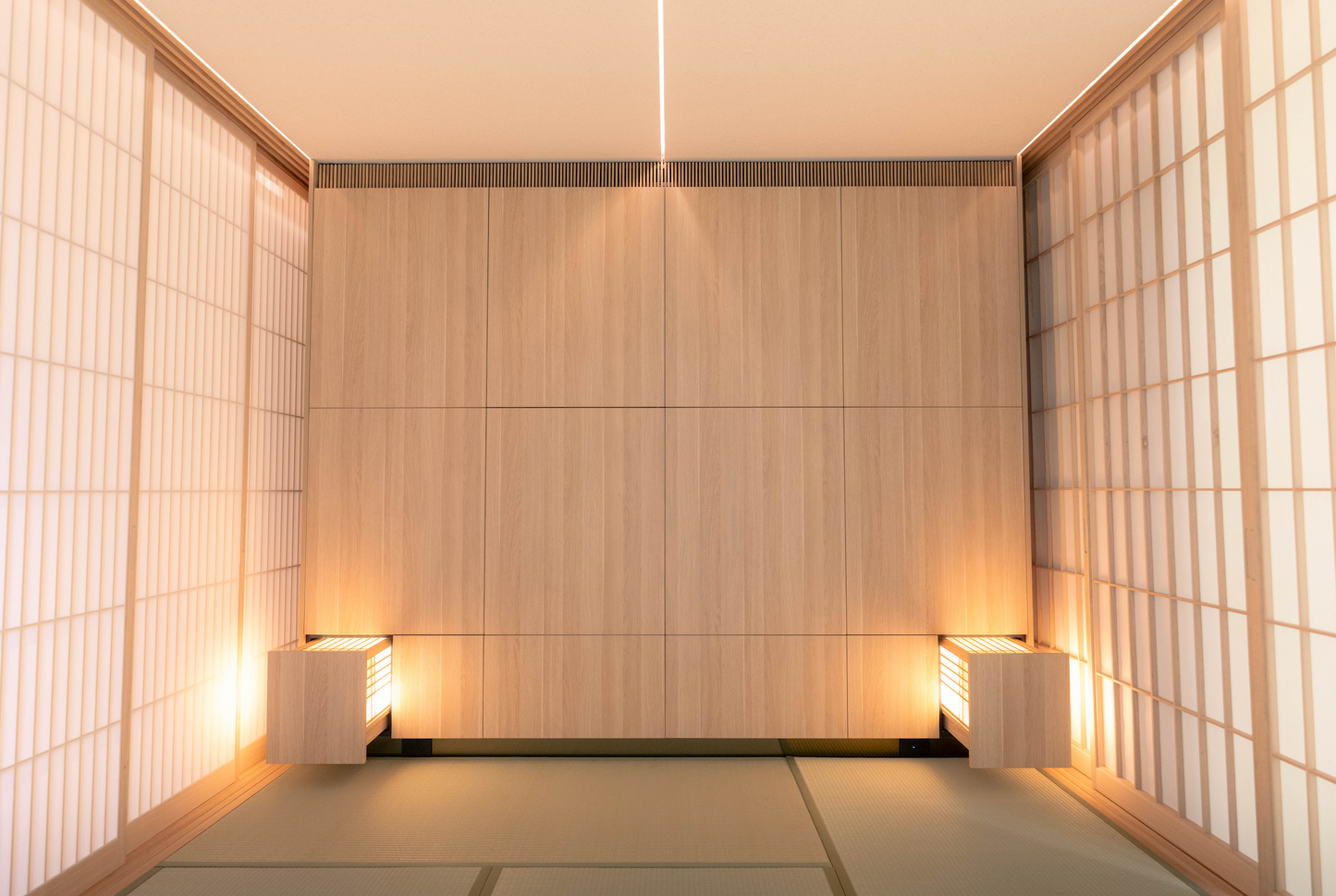 shoji bedside table light