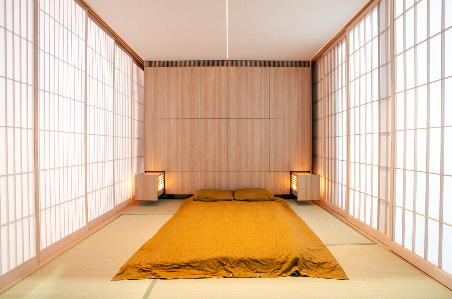 shoji bedside table light