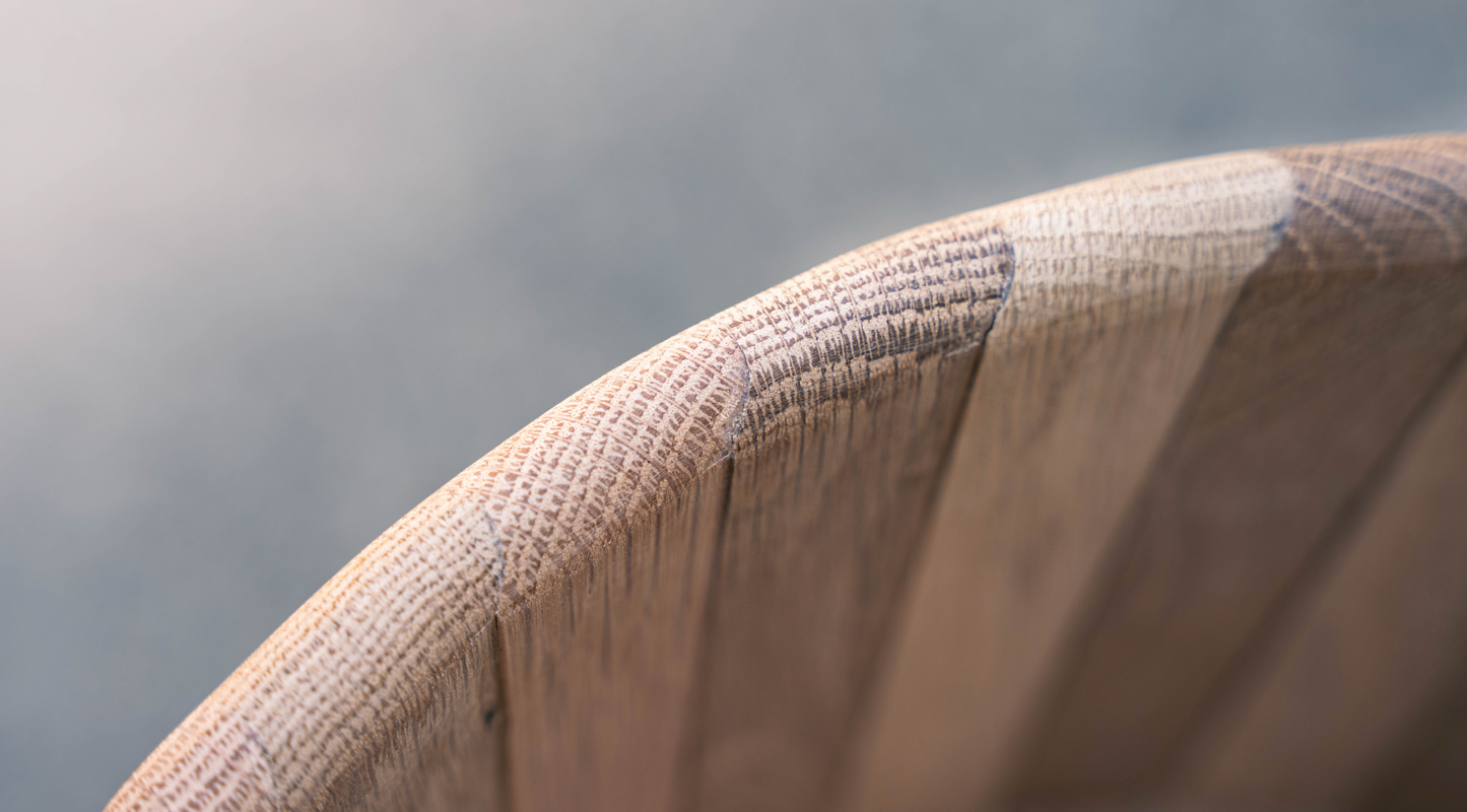 oak pedestal basin