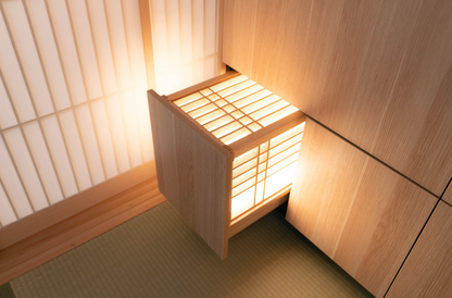 shoji bedside table light