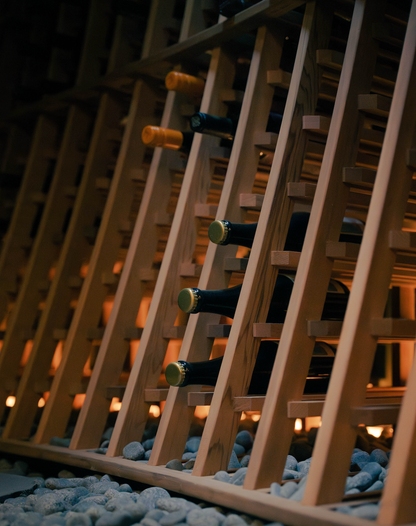 curved wine racking