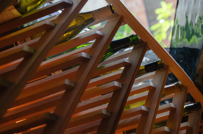 curved wine racking