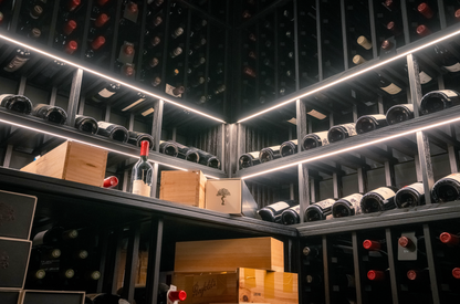 custom stained racking
