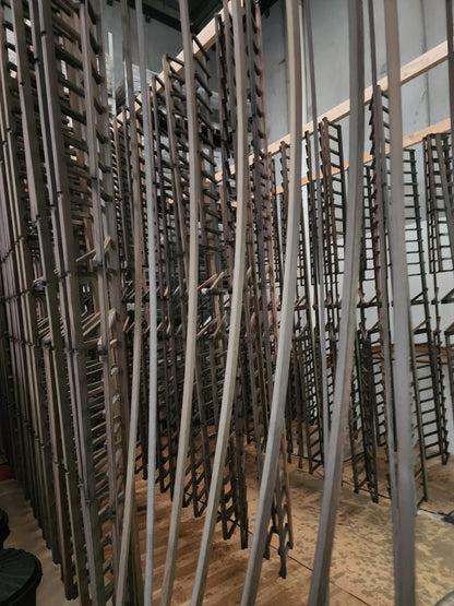 custom aged-cedar racking