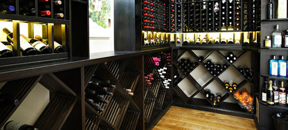 custom stained racking