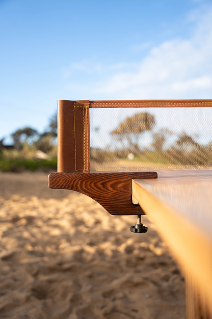the table tennis net